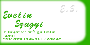 evelin szugyi business card